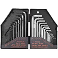 Los mejores  - TACKLIFE Juego de Llaves Allen-30 Llaves Allen Hexagonales- 15pcs Pulgadas:Negro Brazo Largo(0.028-3-8&quot-)- 15pcs Métrico…